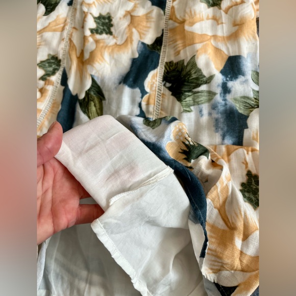 Farm Rio EUC Greenfield Midi Dress Sundress Floral White medium Anthropologie - Picture 16 of 16